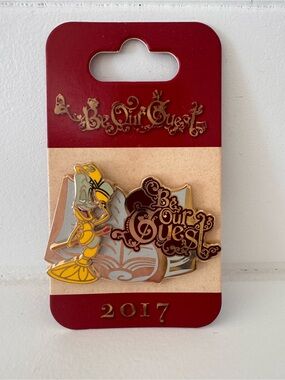 Disney Lumière 'Be Our Guest' Pin — Yellow, Gold, Red, Cream -